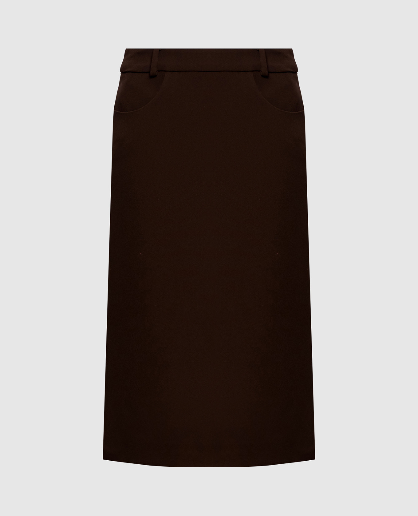 Brown pencil skirt