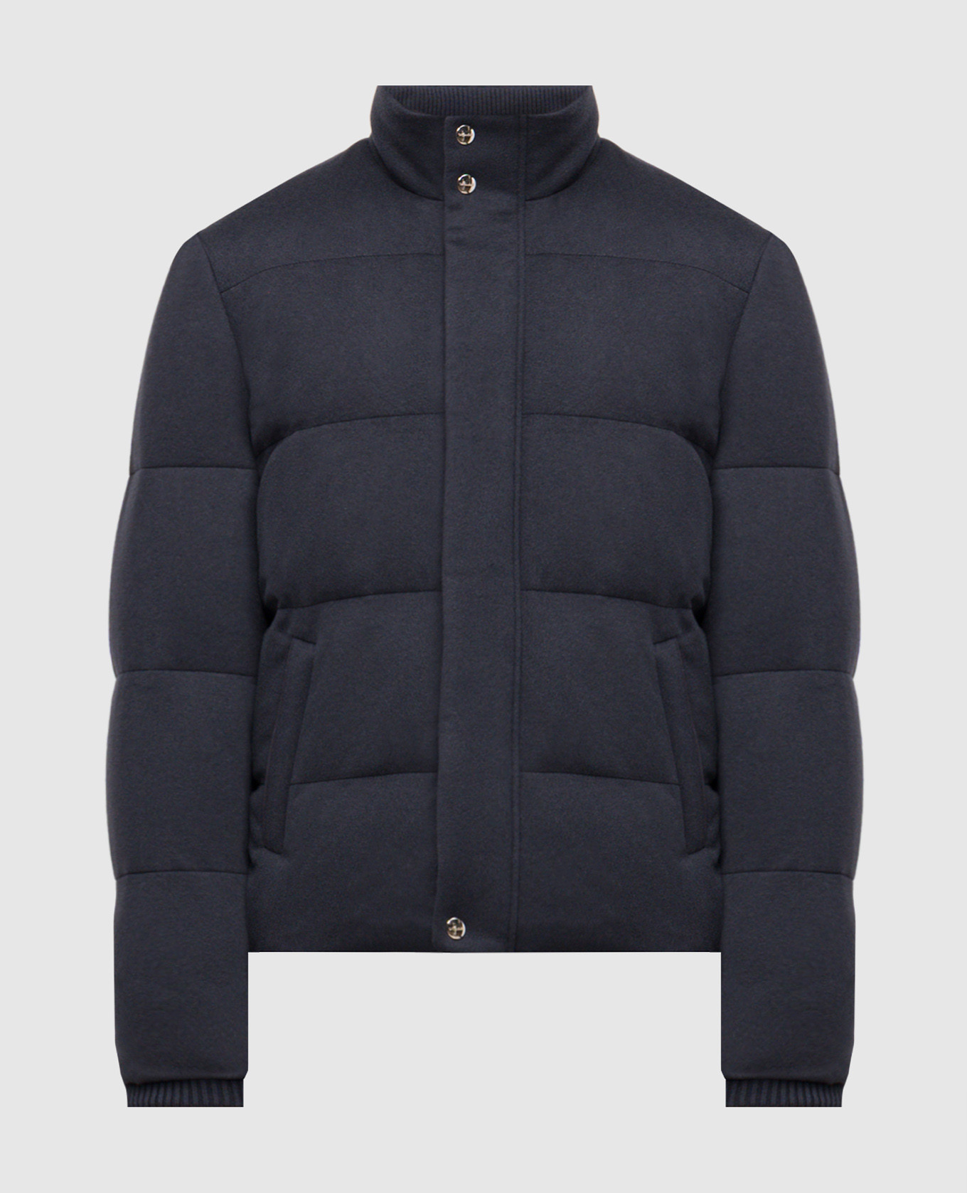 

Blue cashmere down jacket Enrico Mandelli