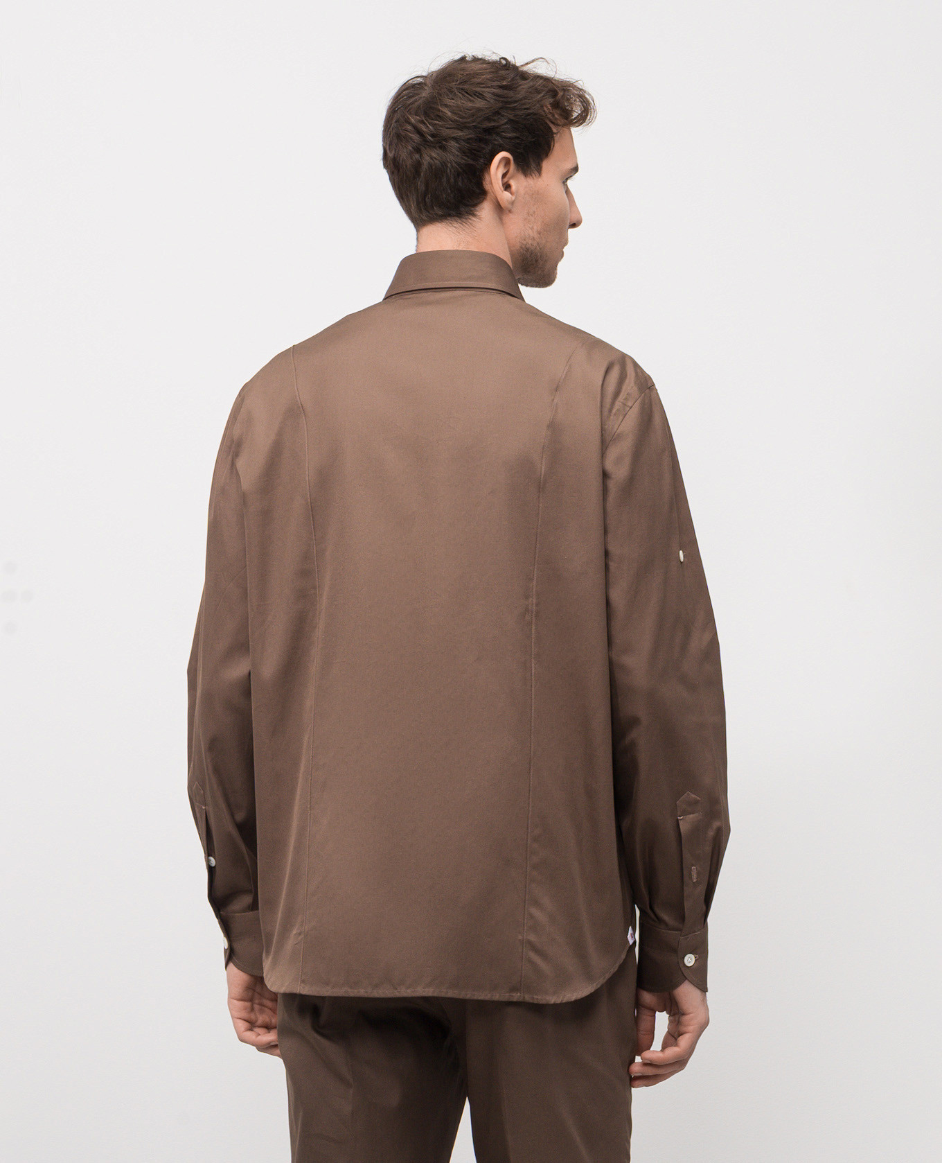 Brown shirt ISAIA 4