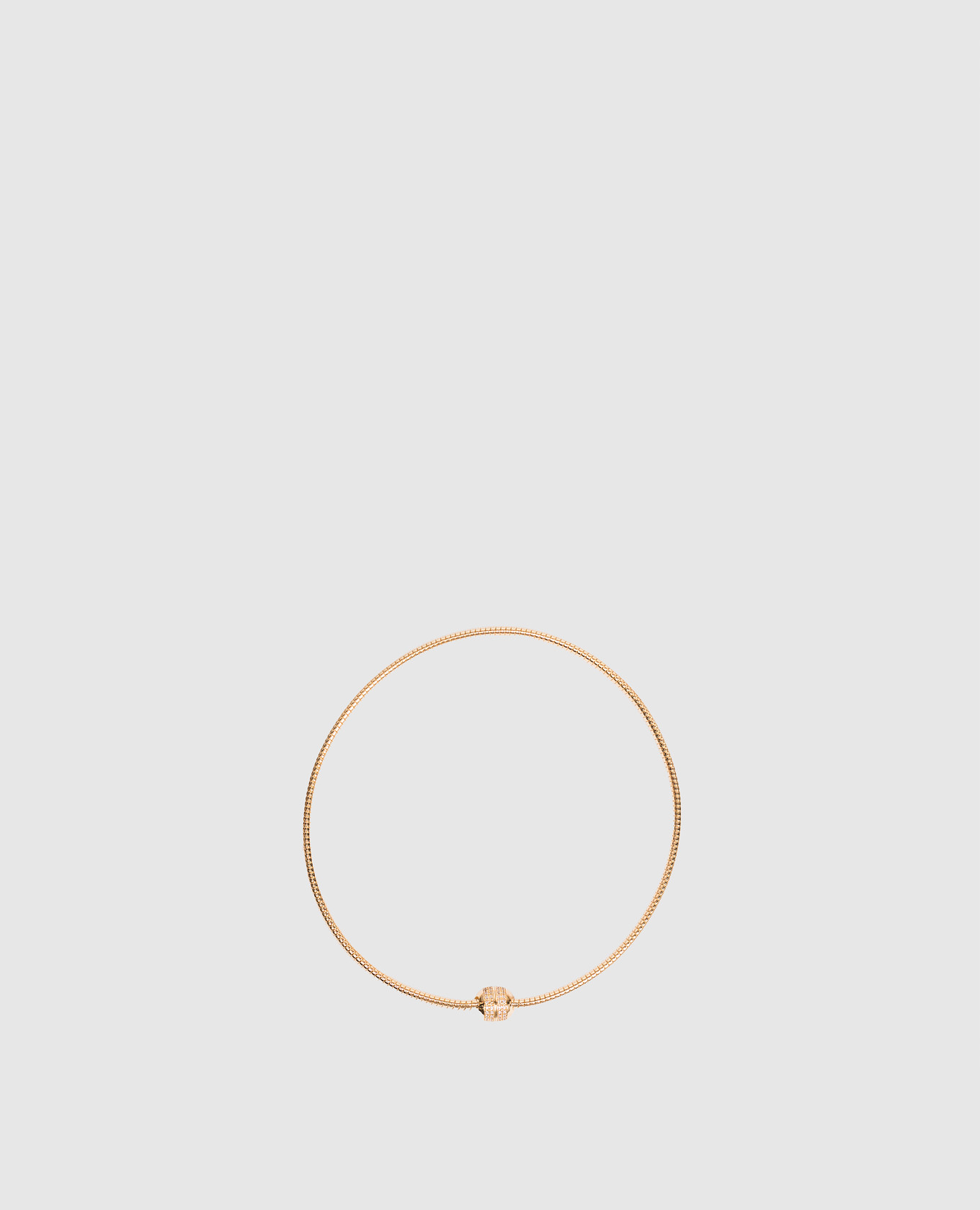 

Gold-tone double-layer bracelet with crystals Reco, Golden
