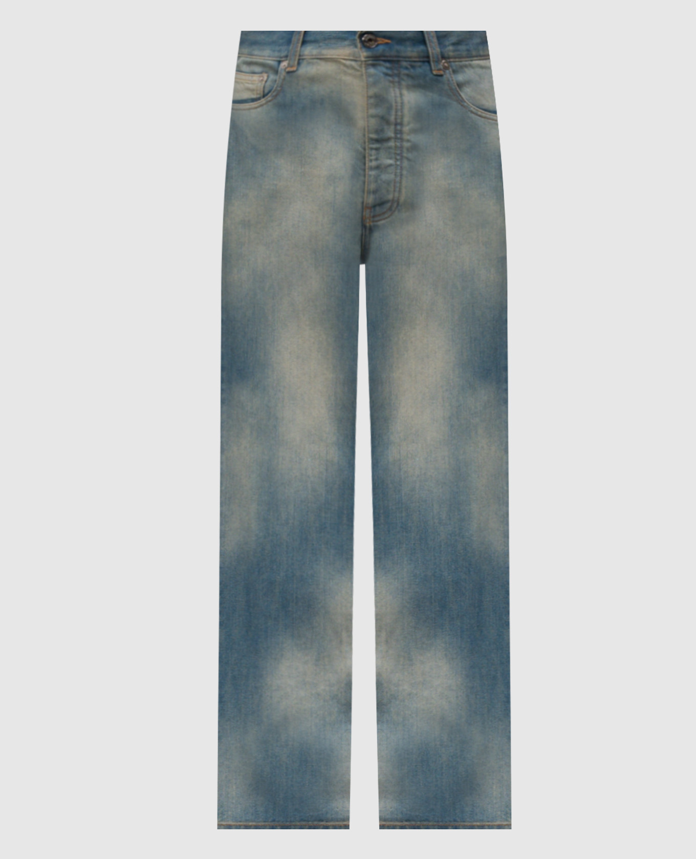 

Blue flared jeans with a frayed effect Off-White, Light blue