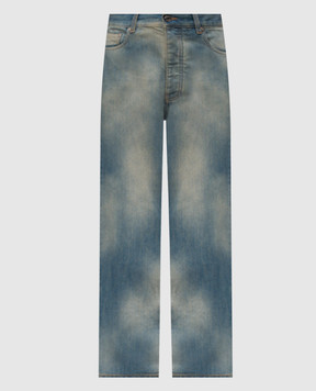 Off-White Blue flared jeans with a frayed effect 44MYA18WF5D003