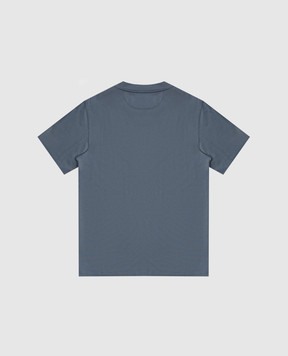 Brunello Cucinelli Children's blue T-shirt with inscription B0B13S154C