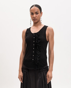 Ann Demeulemeester Black top Rase Serafino B0013947FA736