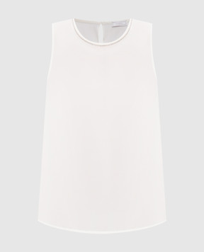 Peserico Ivory silk top A08893D07325