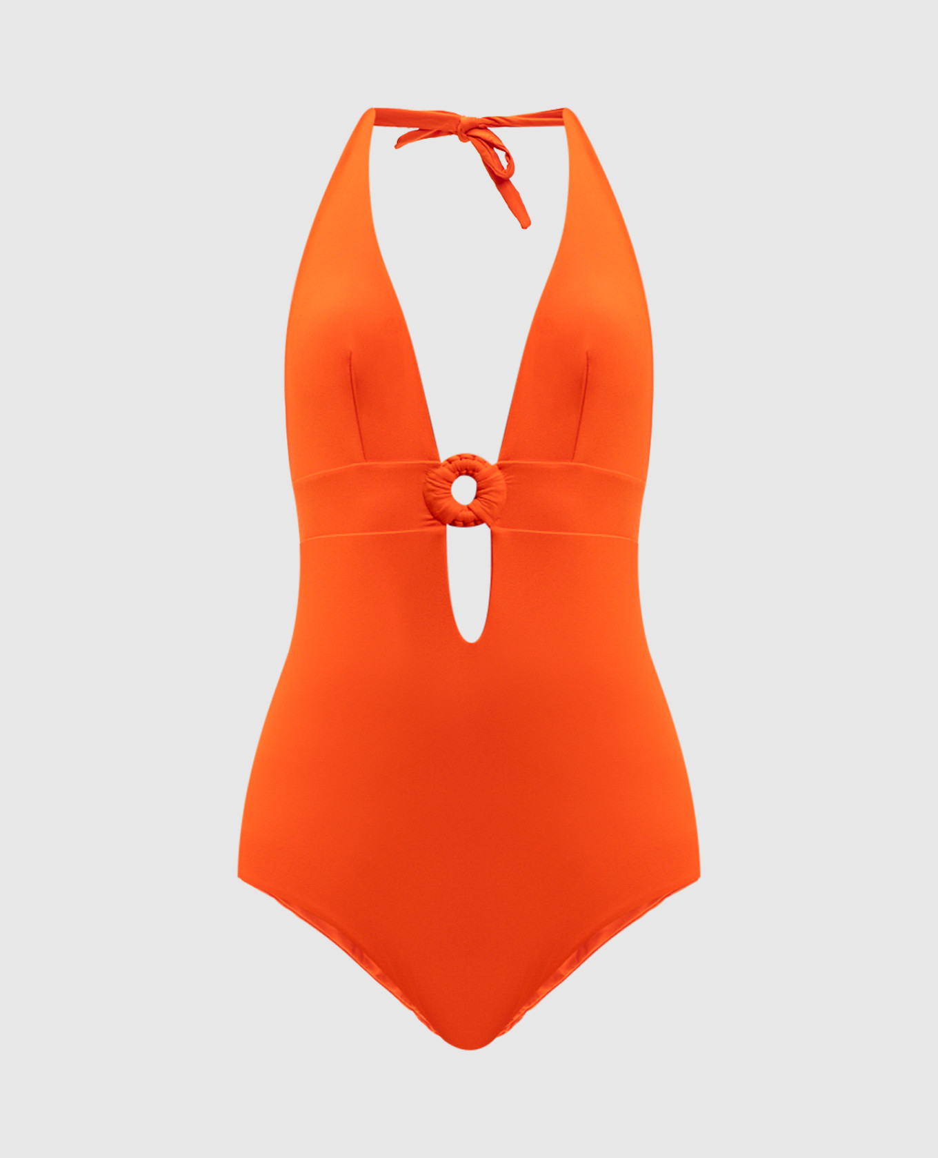 Orange swimsuit with cutout