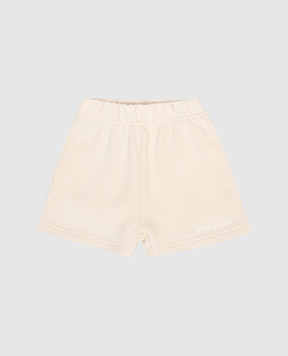 Palm Angels Children's beige shorts PB6X003S26FLE001