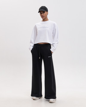 Off-White White cropped sweatshirt City Nature 2FE00514T