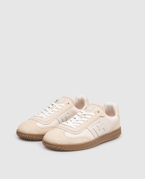 Balmain Beige combination sneakers Swan GM0VI422TNAV