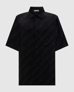 Balenciaga Black shirt with logo print 871407TUL02