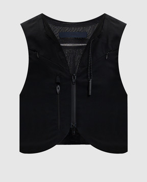 Juun.j Black zippered vest JW6336W005