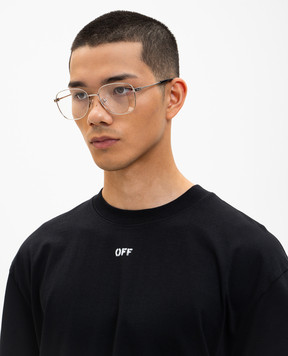 Off-White Silver glasses with Arrow emblem OW6017720057