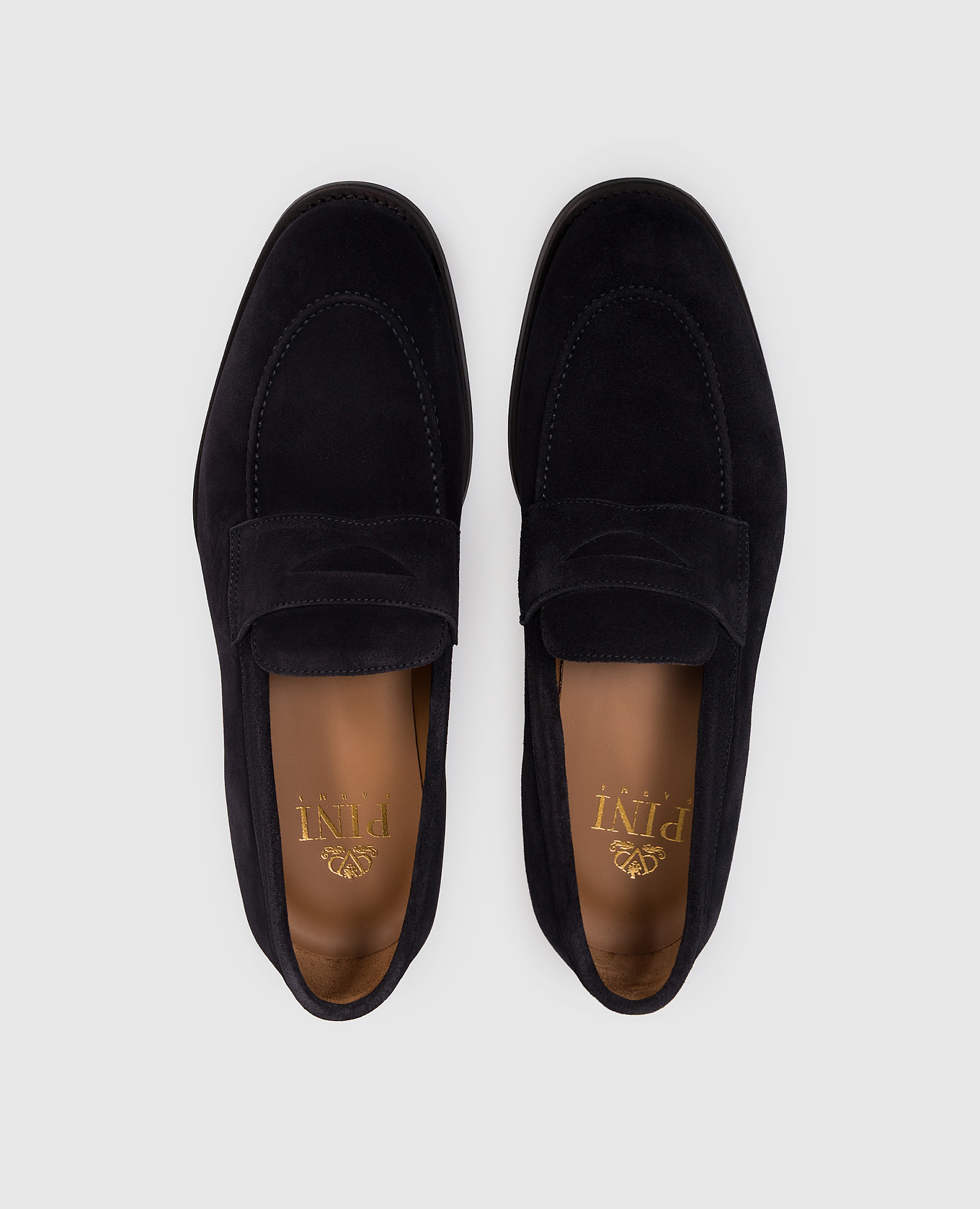 

Black suede loafers Pini Parma