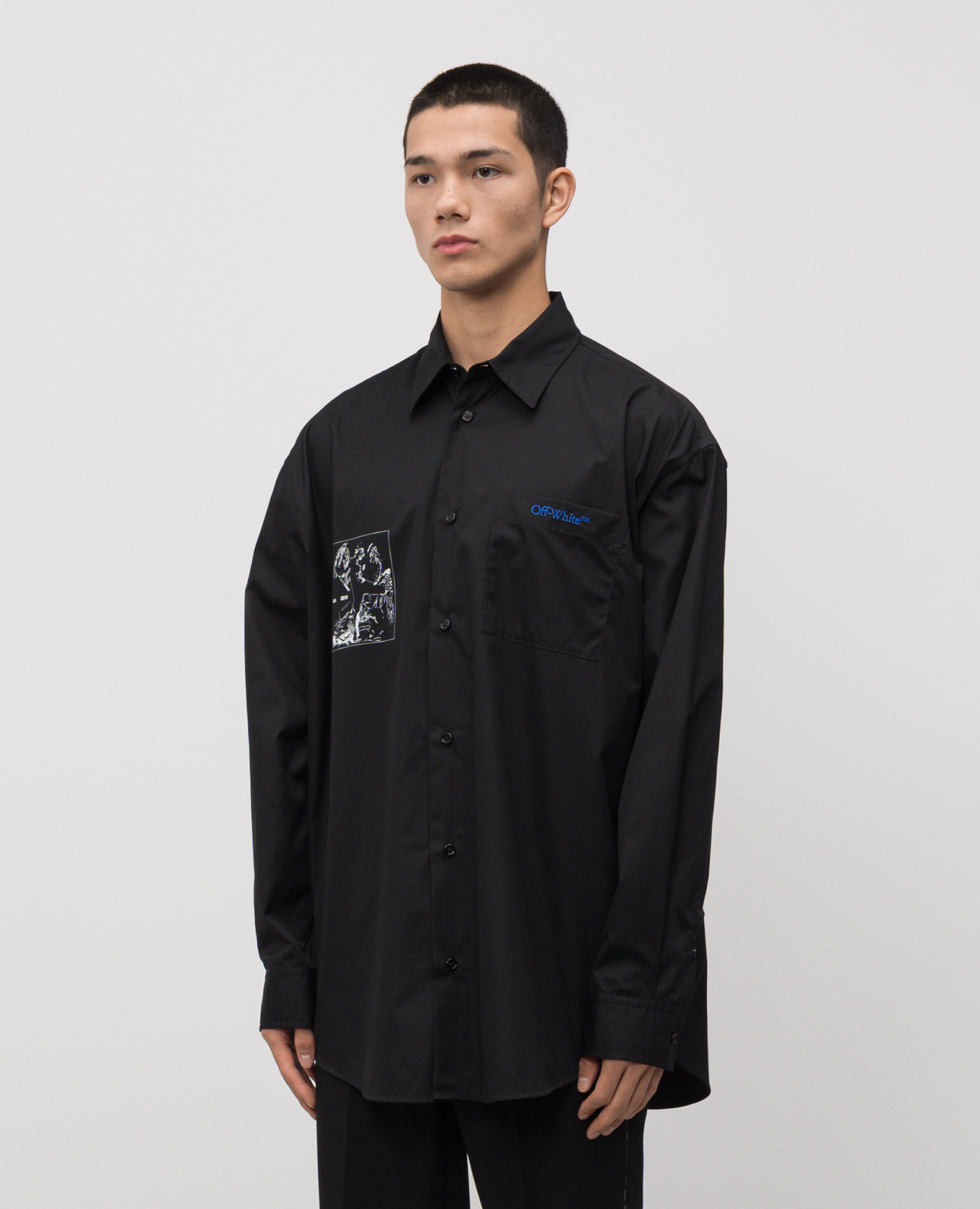 Faded Painting Black Shirt Off-White 3