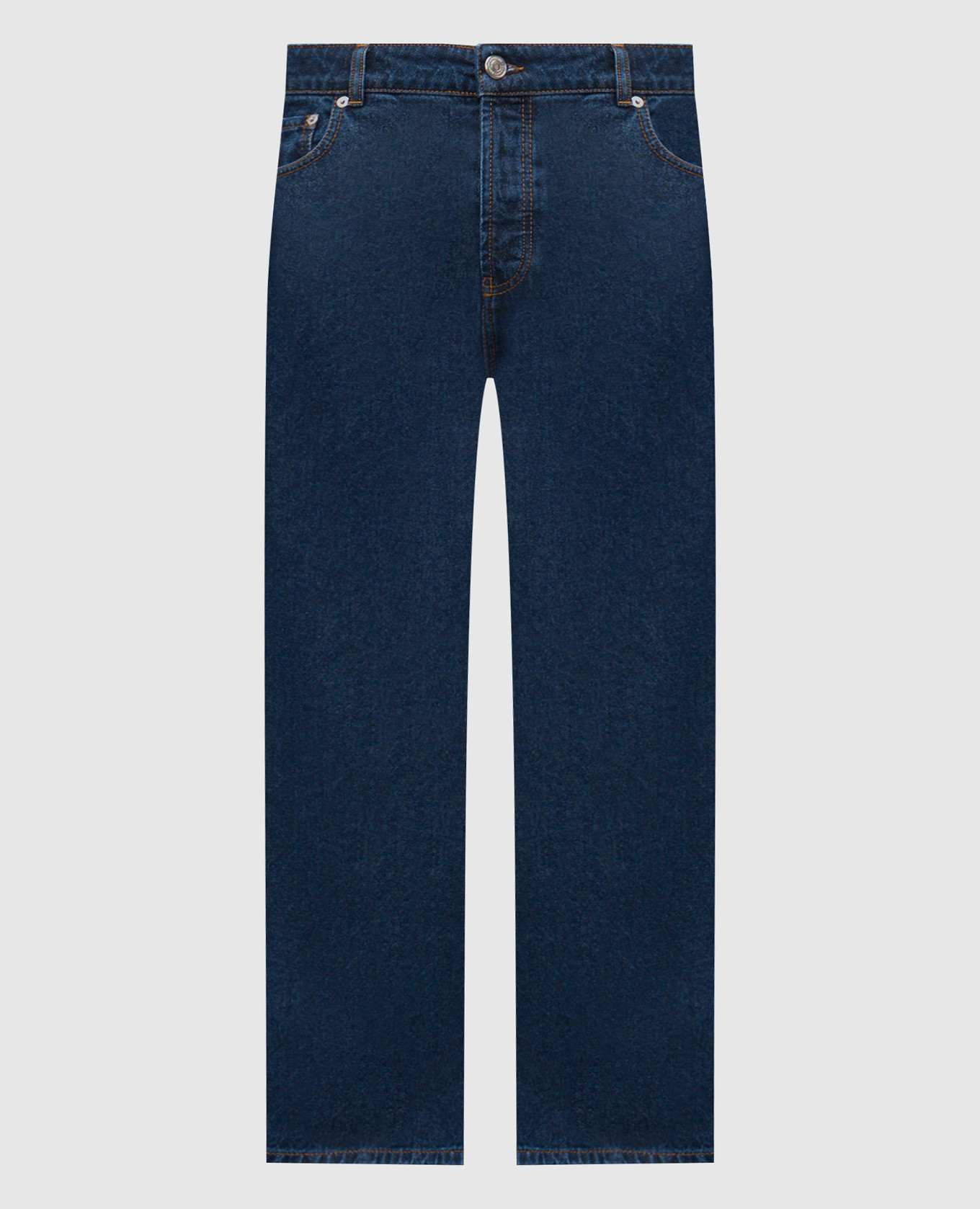 

Blue jeans with logo patch Ami Paris