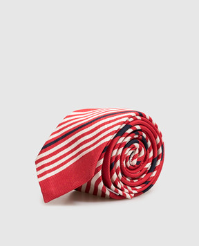 Thom Browne Red striped silk tie FNL029AF0984
