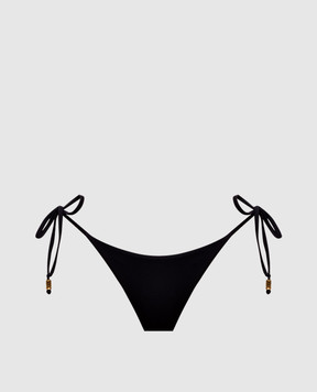Twinset Black swimsuit briefs with logo 261LBMG88