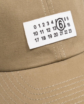 Maison Margiela MM6 Children's khaki cap with patch M61159MM05S