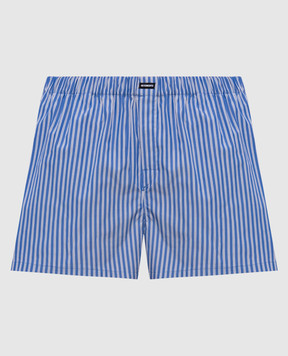 Vetements Blue striped shorts WE76SS384NS