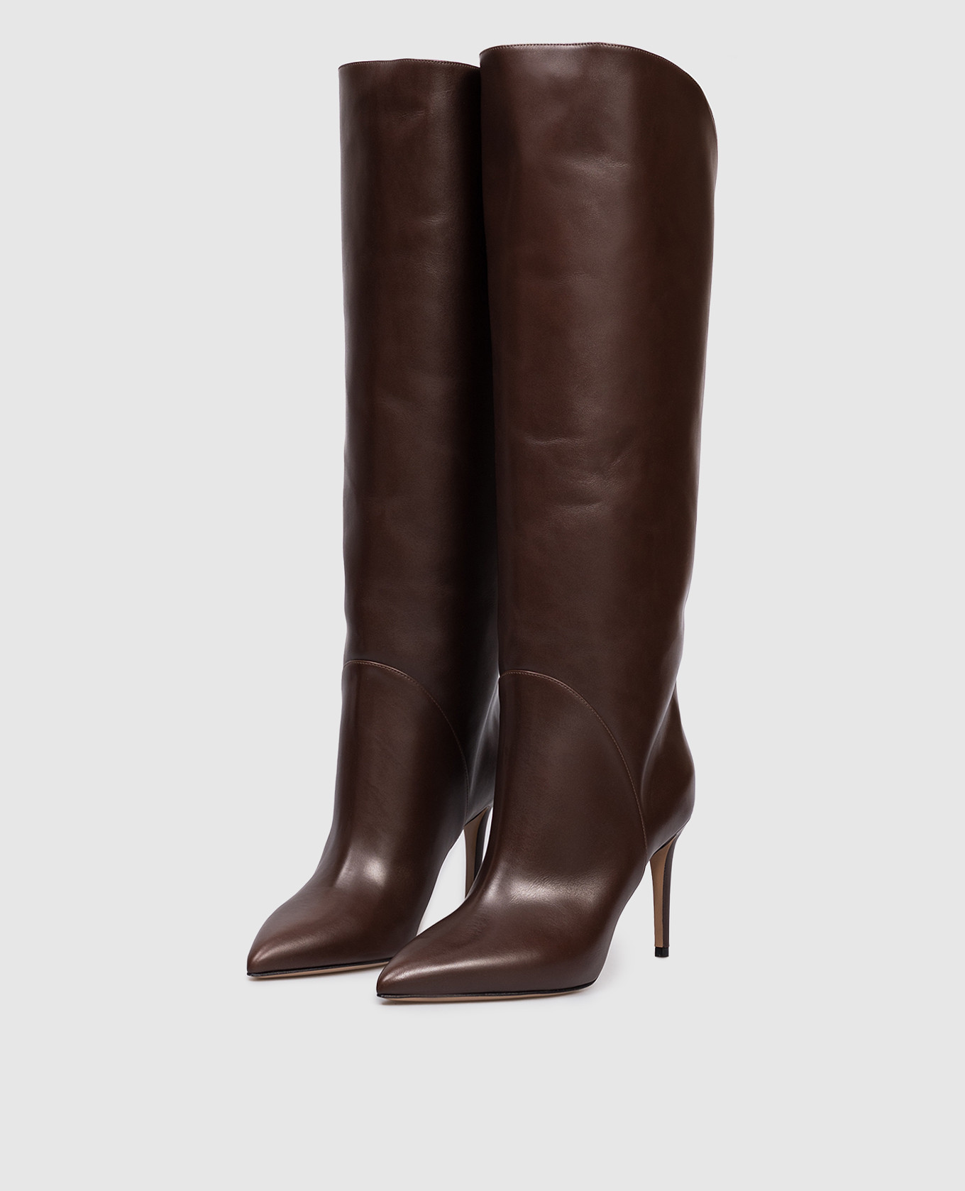 

Brown leather boots GAIA Paris Texas