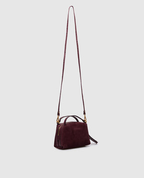 Gianni Chiarini Alifa burgundy suede bag BS8625CMSTEMU