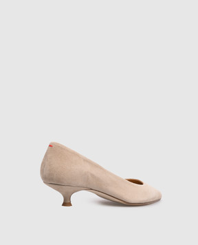 Aeyde Beige suede Cari shoes PU0667009224126