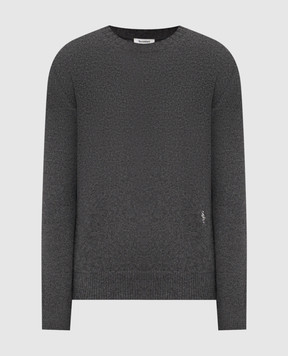 Sporty & Rich Gray cashmere and wool sweater SRC WS08362302GY04