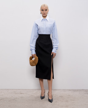 Thierry Mugler Blue striped shirt 26P1TO08452030