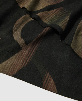 Max & Co FEROCE checkered scarf with logo print MCAFEROCE