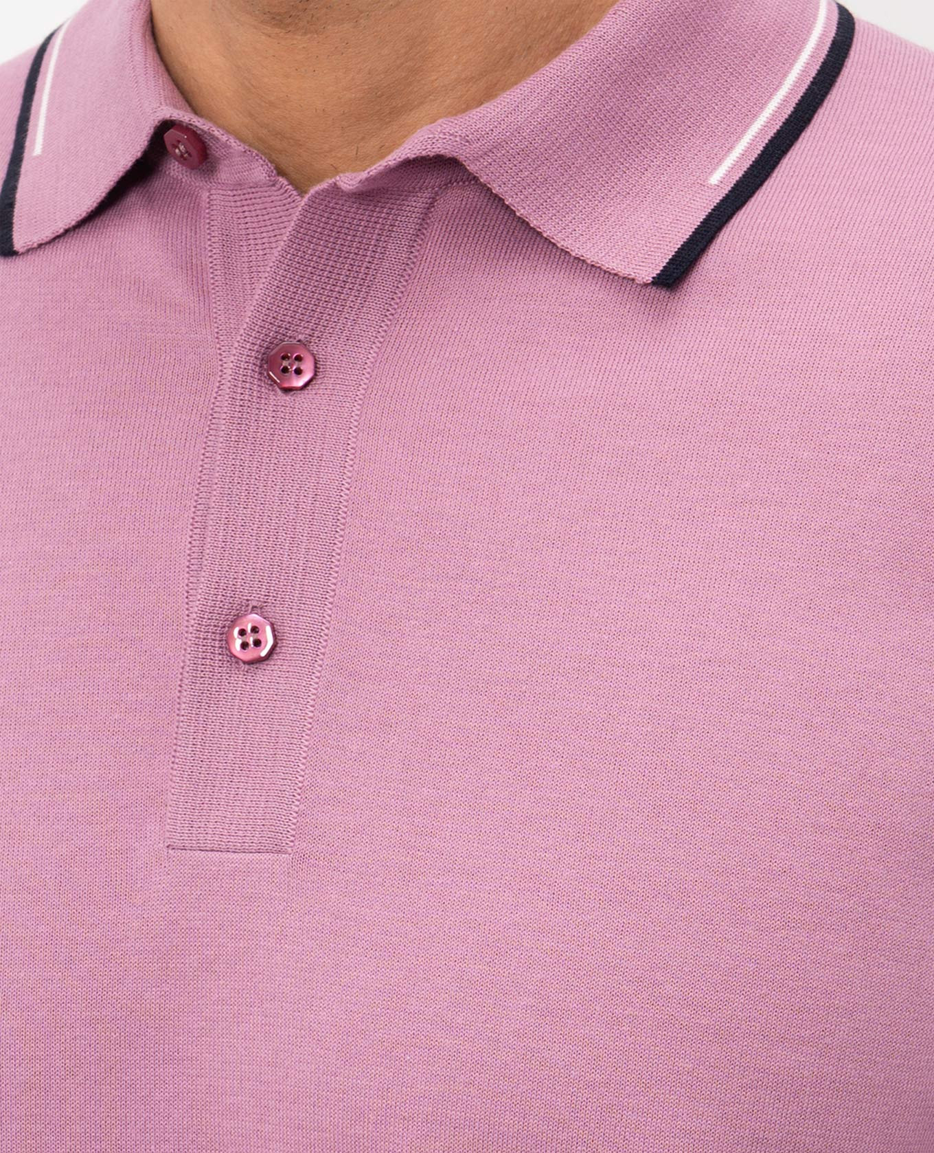 

Pink polo shirt with monogram embroidery Stefano Ricci