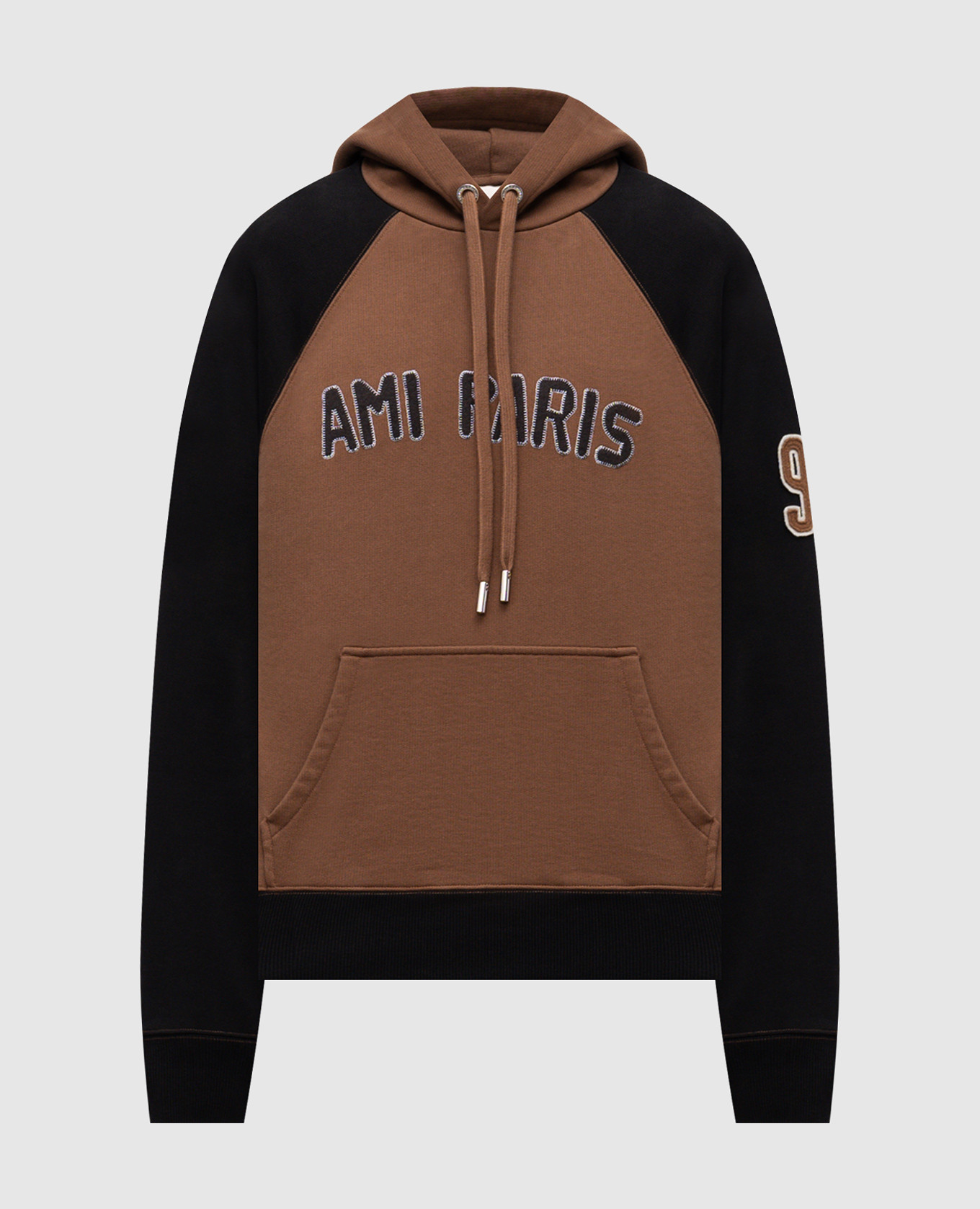 

Brown hoodie with logo Ami Paris