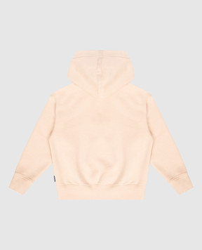 Palm Angels Children's beige hoodie Punk Bear PGBB015F25FLE003612