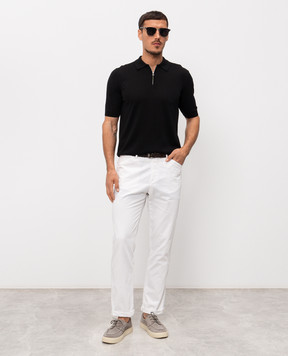 Cashmere&Whiskey Black polo with silk M54251031
