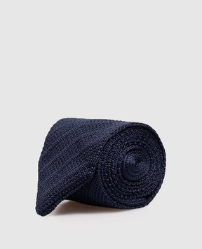 Brunello Cucinelli Blue silk tie MY8640018