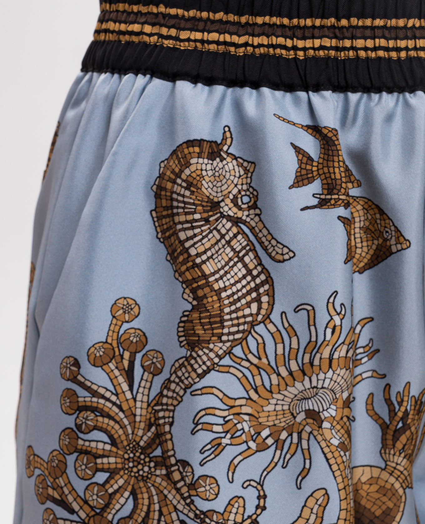 Oceania Placée blue silk shorts La DoubleJ 5