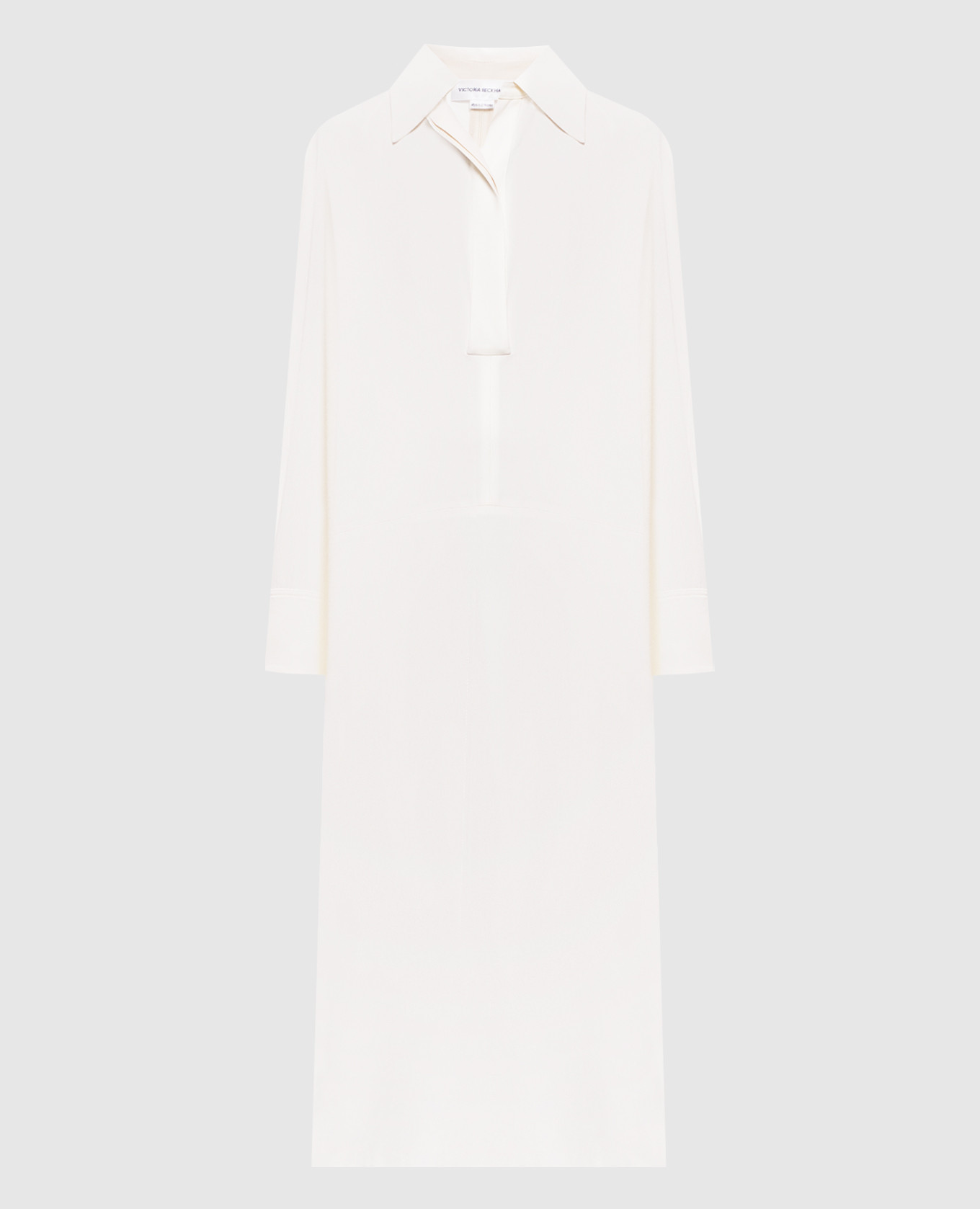 White shirt dress with drapery Victoria Beckham