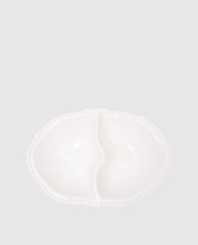 Baci Milano Pearl White Snack Tray CONDCOL01