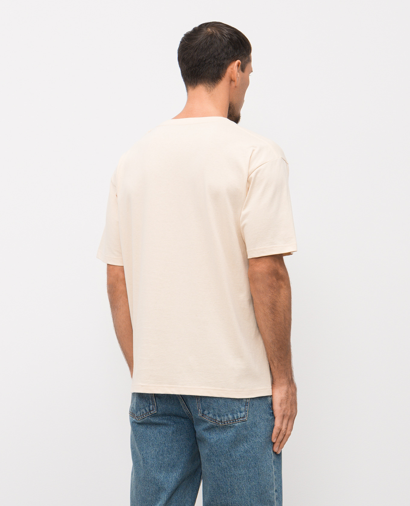 

Beige T-shirt with logo print Valentino