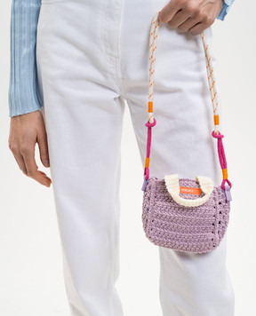 Versace Children's purple knitted bag 10232321A17240