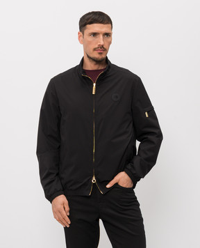 Stefano Ricci Black jacket with emblem patch M6J4100010PL001HSAC64