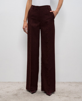 Etro Burgundy wool pants WREA006599TJ254