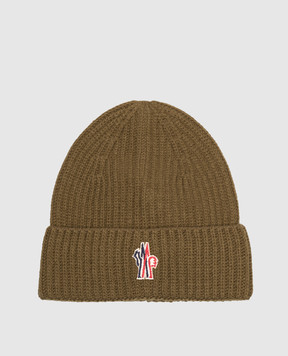 Moncler Grenoble ENFANT Khaki wool children's hat L29573B00002M1241