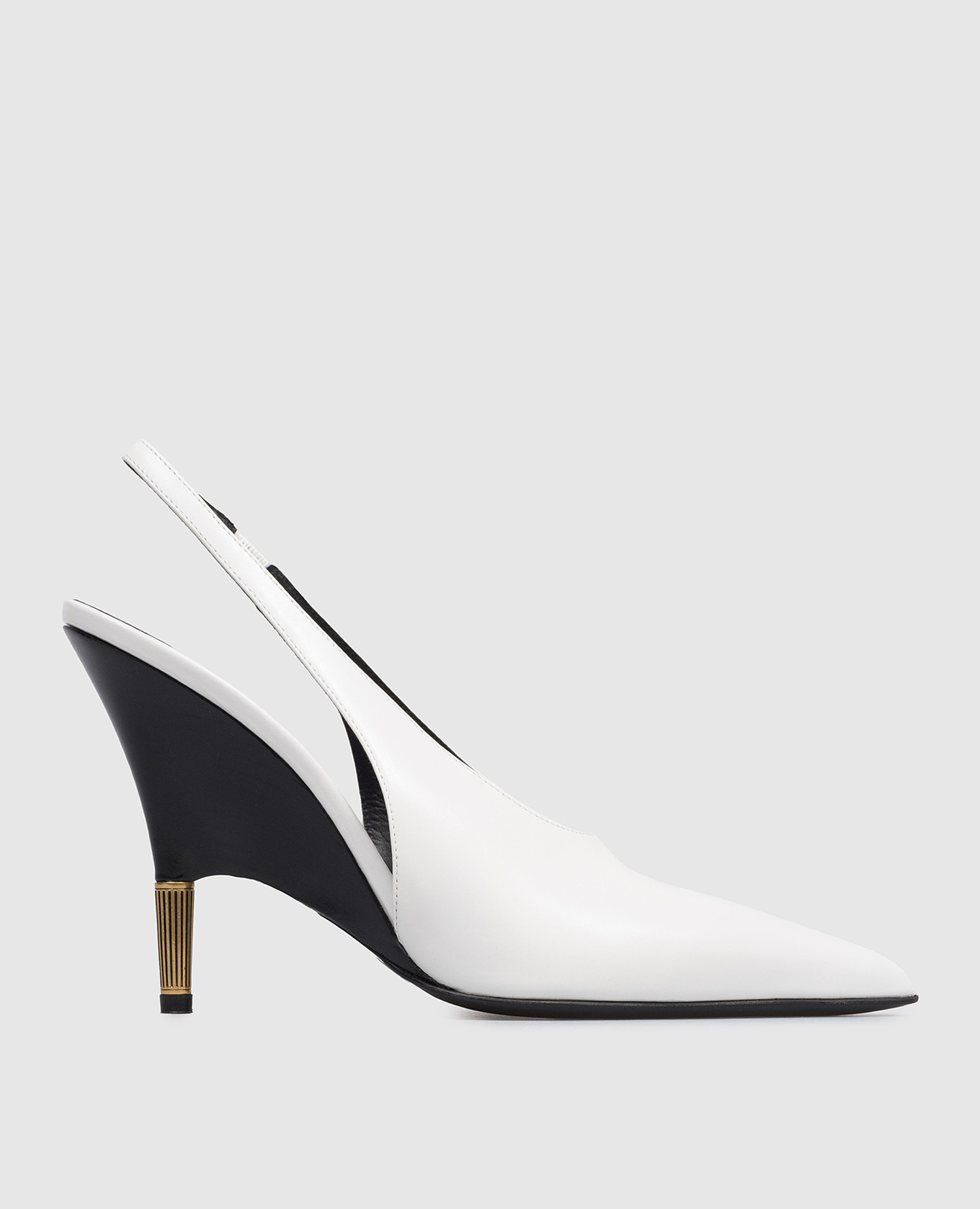 Bella white leather slingbacks Khaite