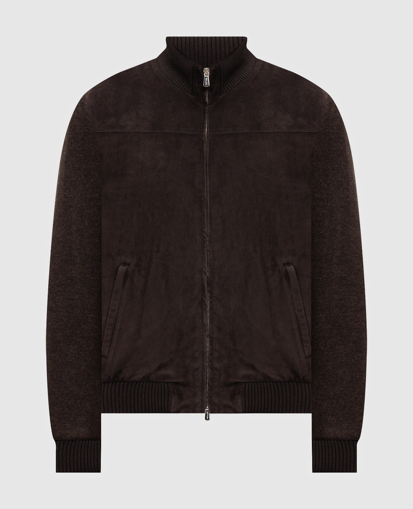 Brown combination jacket