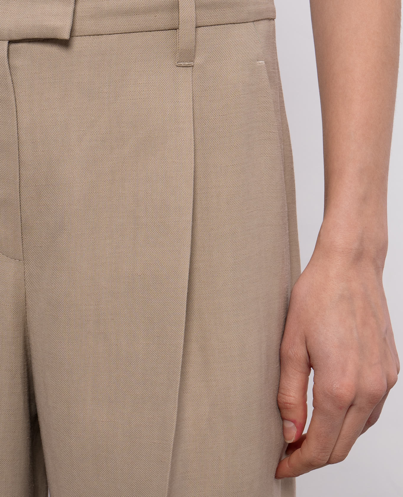 Beige linen pants Brunello Cucinelli 5