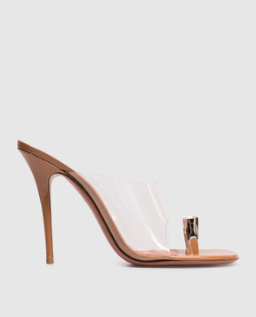 Amina Muaddi Justine crystal mule 17S366351JUS