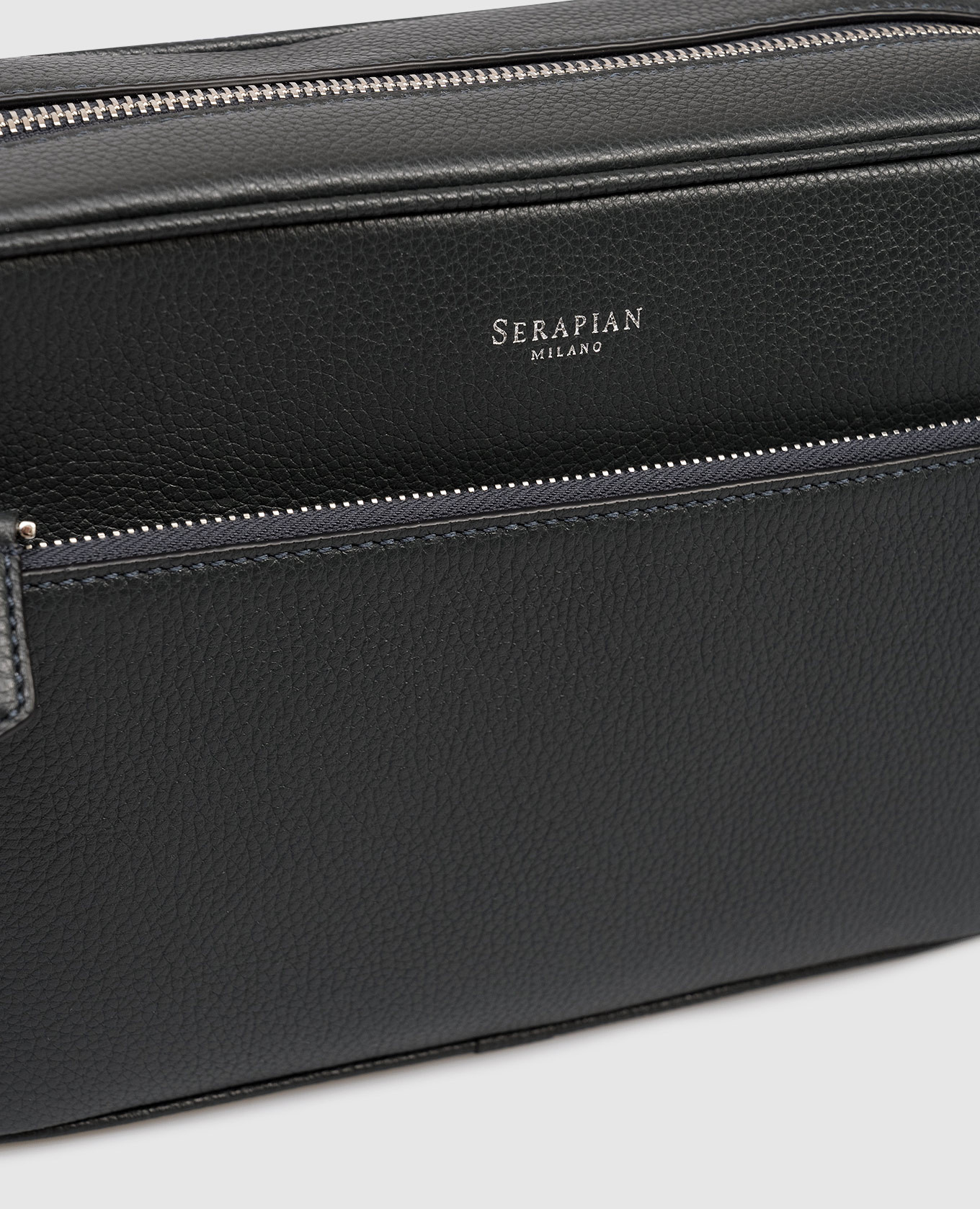 East West blue leather bag Serapian 4