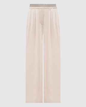 Peserico Beige pants with logo A0410206638