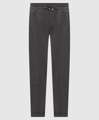 Grijze broek met revers
