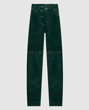 Twinset Green pants with monogram 262AT2160